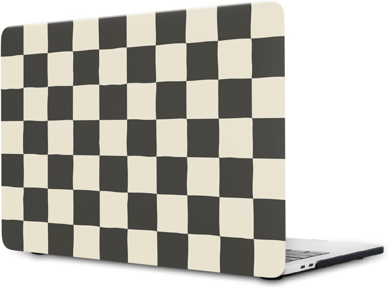Laptop Shell Cover Compatible with MacBook Pro 16 inch Old Version 2020 2019 Model A2141 with Touch Bar & Touch ID, Hard Plastic Matt Shell Protective Case and Keyboard Cover - Black Checker