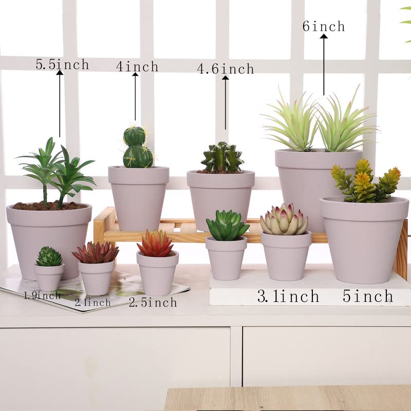 Yishang 72 macetas pequeñas de arcilla rosada, maceta de cerámica de arcilla de 2.5 pulgadas, macetas de cerámica con flores de cactus, macetas de cuna para suculentas, con orificio de