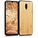 Produktbild kwmobile Holz Schutzhülle für OnePlus 6T - Hardcase Hülle mit TPU Bumper Bambusholz in Hellbraun - Handy Case Cover