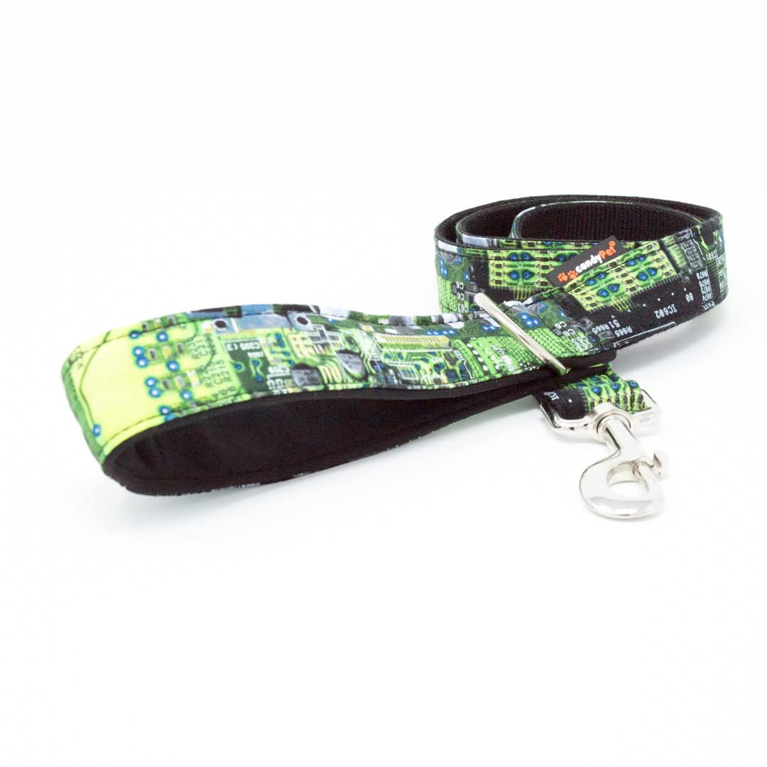 candyPetLeash for Dogs - 120 cm with Padded Handle - Chip Model