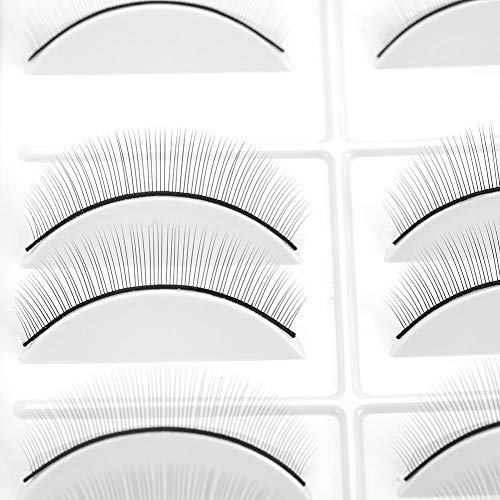 10 pares de pestañas postizas, práctica de pestañas, rizado de moda para extensión de pestañas, injerto, entrenamiento, maquillaje de ojos,