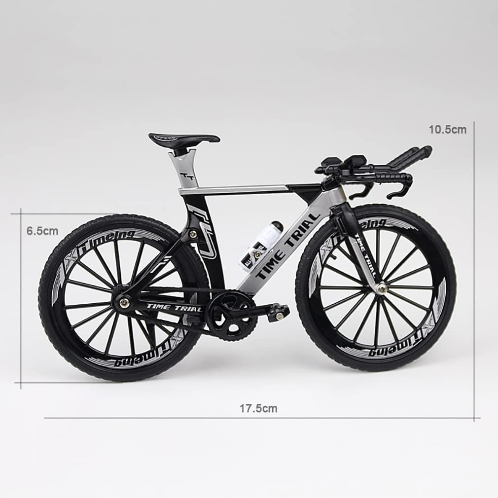 Mini Bicicleta De Dedo - Modelo 1:10 Desmontable (19.5cm, Metal/Goma)