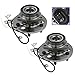 TRQ 2 Piece Front Wheel Bearing & Hub Assembly Set 4WD Compatible with 1999-2000 Cadillac Escalade 1995-1999 Chevrolet K1500 K1500 Suburban 1995-1997 K2500 1995 K2500 Suburban 1995-2000 Tahoe GMC 199