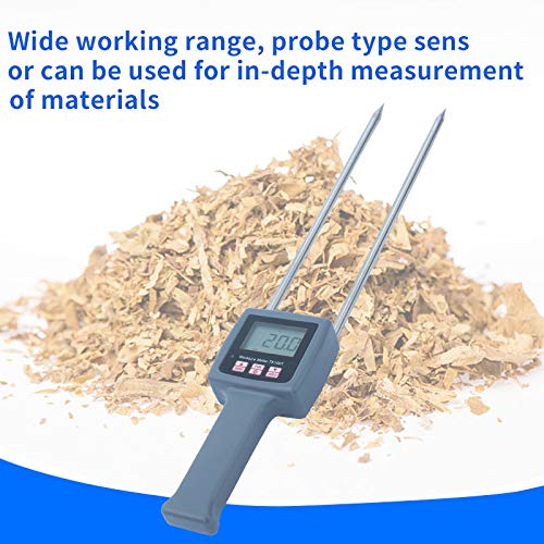 Digital Portable Tobacco Moisture Meter - Instant Readings, 8-40% Range, ±0.5% Accuracy, for Leaf, Cigar, Chew Analysis