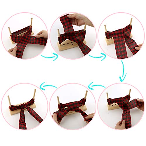 Luter Bow Maker For Ribbon, Wooden Bow Maker Craft Tool For Ribbon Wreaths, Gift Bows, Corsages, Party Decorations #TOP2