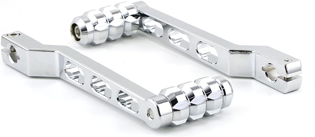 2 piezas de aluminio CNC palanca de cambios de talóndedo del pie de palanca de cambios brazos y clavija de palanca de cambios para Harley Touring FL