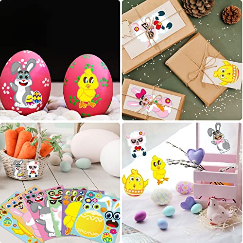 Aitsite 36Pcs Easter Animal Stickers With Bunny, Chicken, Lamb Easter Egg Stickers, Kids Diy Easter Art And Craft Stickers For Diy Decorative Painting Stickers (36Pcs Cute Rabbit) #TOP5