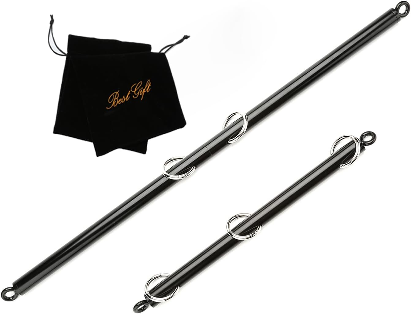 Spreader 2PCS Bar Set, Heavy Duty Stainless Steel Expandable Silver Exercise Bar for Home Gym