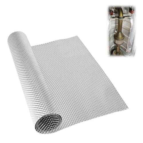 Chapa de protección térmica, 100 x 40 cm, aluminio, protección térmica, lámina aislante para vehículos, techos, ventanas, tubos, aislamiento térmico, resistente a la temperatura