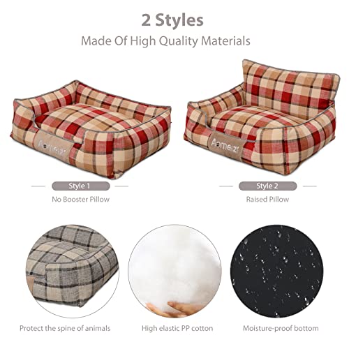 PETCUTE Dog Bed for Small Dogs and Cats,Durable Anti-Wrinkle,Washable Dog Sofa Bed,Rectangle Puppy Bed,Orthopedic Pet Bed with Non-Slip Bottom,Dog Bed with Removable Machine Washable Cover - Image 4