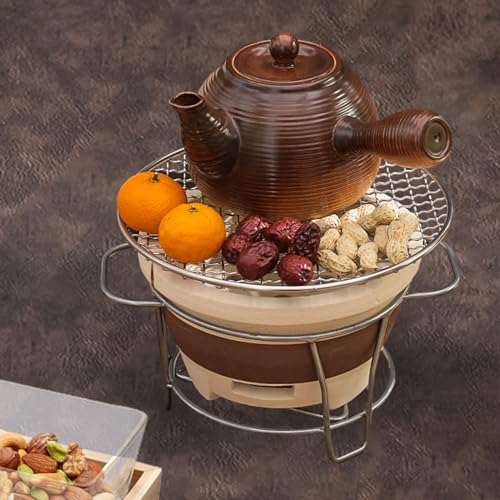 Estufa de carbón mini eficiente y resistente con parrilla de mesa L 7
