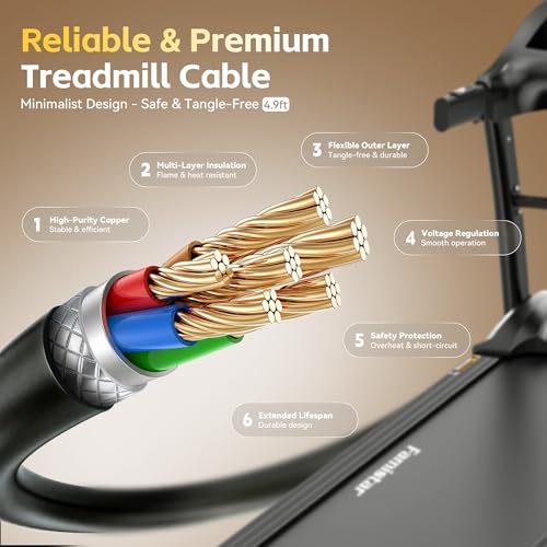 Image of 400 lbs Capacity Treadmill for Home with 15% Incline, 5.0 HP Folding Treadmill for Exercising, 0.6-10 MPH, APP Control, Shock Absorption, Quiet Running, Free Brushless Fan & Knee Support
