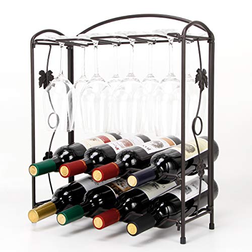 HoroM Tisch-Weinglasregal, zusammenklappbar, aus Metall Cover