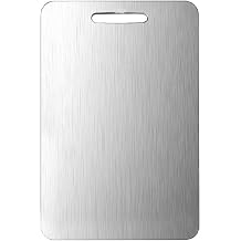 Cutting Board for Kitchen- 304 Food Grade Stainless Steel Cutting Boards for Kitchen- for cutting Meat, Fruit, Vegetables, Outdoor or Indoor 18"x11.8"x0.06"