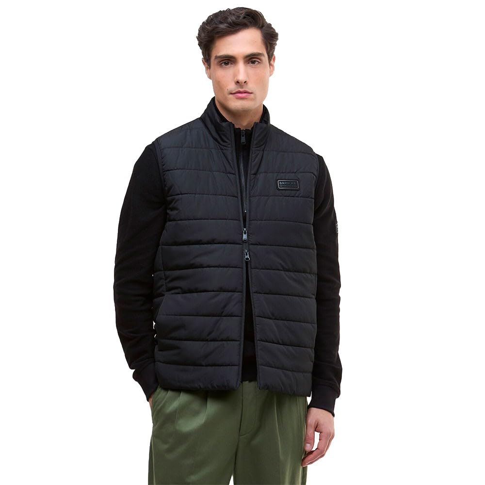 Barbour International Aldon Quilted Gilet, Black (UK, Alpha, M, Regular, Regular, Black)
