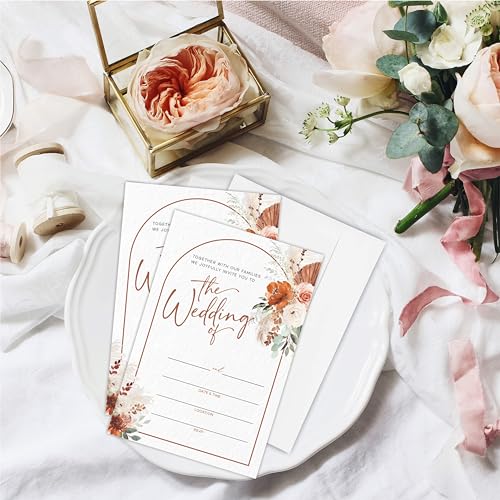 Luixd Boho Floral Wedding Invitations thumb #2