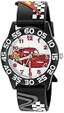 Disney Cars Kids' W002695 Cars Analog Display Analog Quartz Black Watch