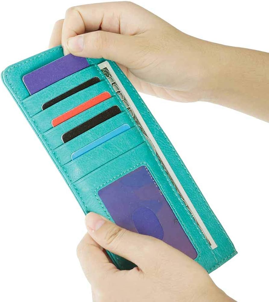 Miniatura 6 de XEYOU Women's Credit Card Wallet Slim Long Zipper Pocket Purse for Coin, Receipt Multi-function Card Wallet for Ladies