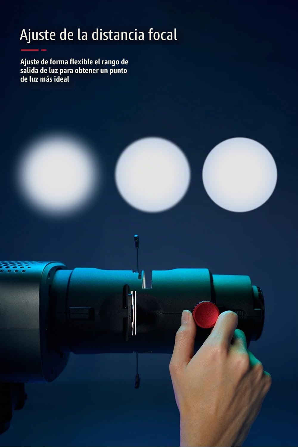 Aputure Amaran Spotlight SE 19° - Juego de lentes de proyección de precisión para Amaran 300c, 150c, 200x S, LS 300x, compatible con Bowens Mount luz puntual de hasta 300 W