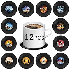 12 Pcs Record Coasters
