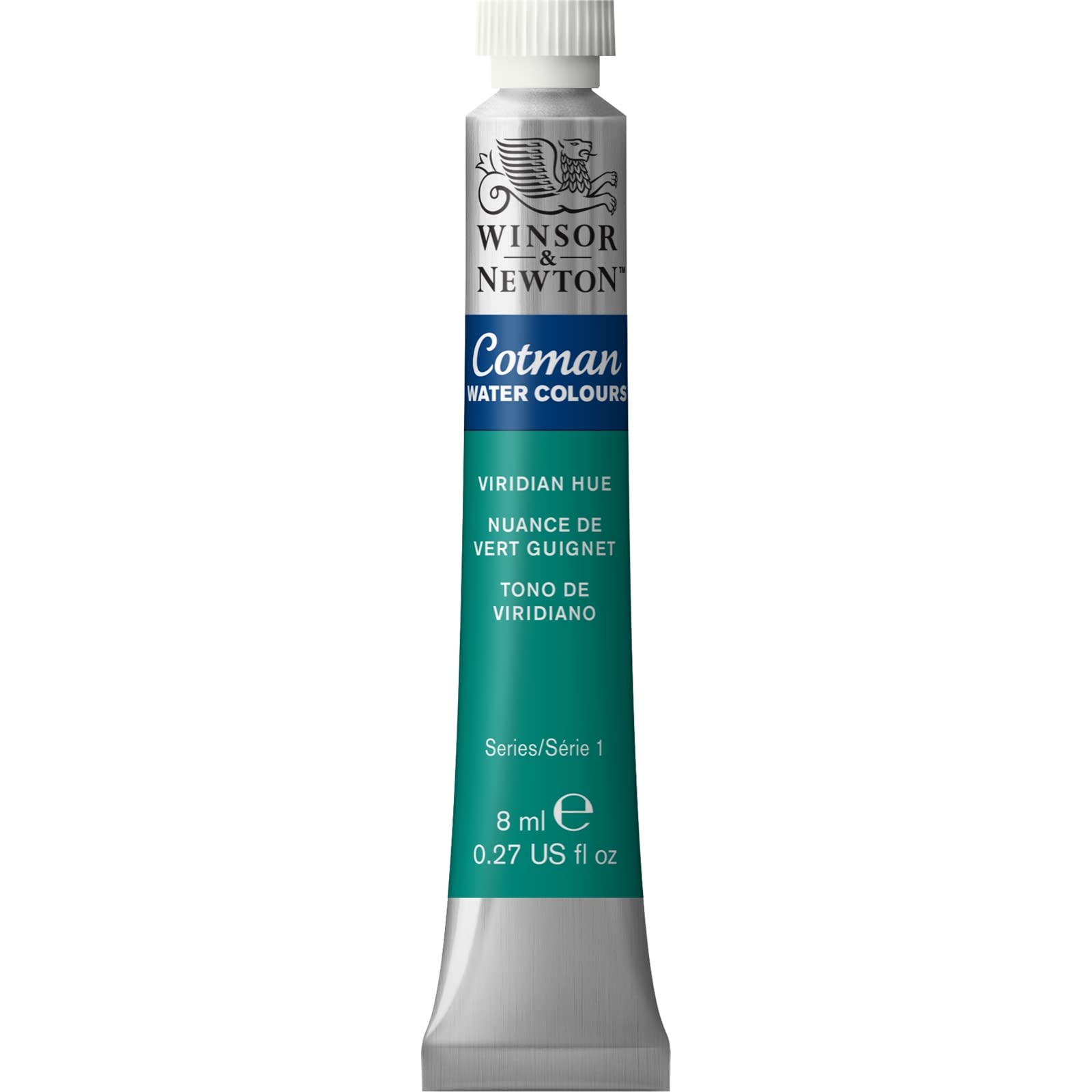 Cotman Watercolour Viridian Hue 8ml,Studio Watercolors, Vibrant Colors with Very Good Processing Properties