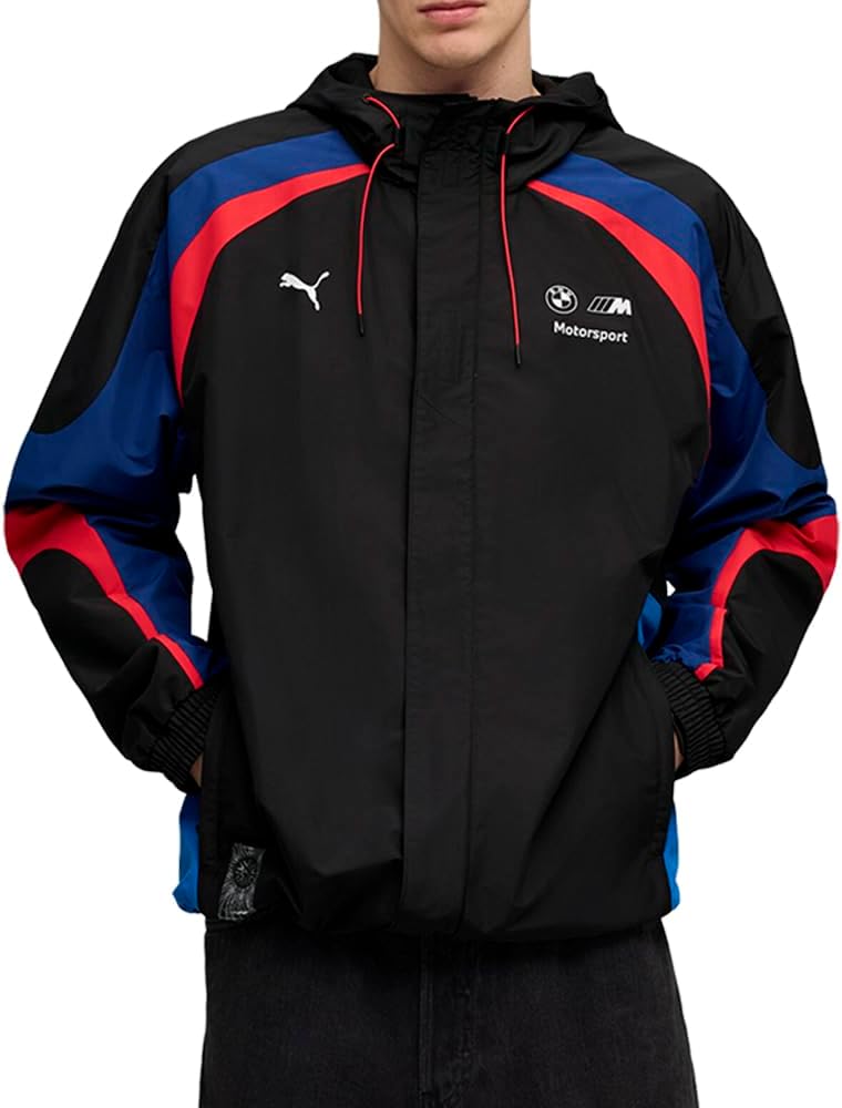 PUMA Mens Bmw M Motorsport Lifestyle Jacket Athletic Outerwear Casual - Black