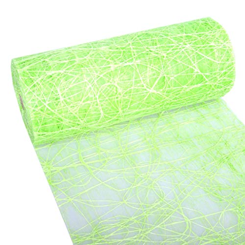 Dekoweb® Tischläufer - Tischband - Tischdekoration - Maigrün - 30 cm Breite - 5 m Länge - 54-300-5-031 Cover