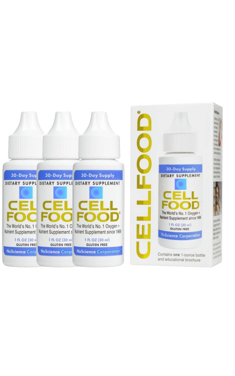 Cellfood Oxygen Boost, 1 fl oz - Liquid Oxygen Supplement for Lymphatic Drainage, Altitude Sickness, Jet Lag, Fatigue, Headaches, Hangovers & Energy - Gluten Free, Cert. Kosher - Makes Over 22 Quarts — Amazon image 11
