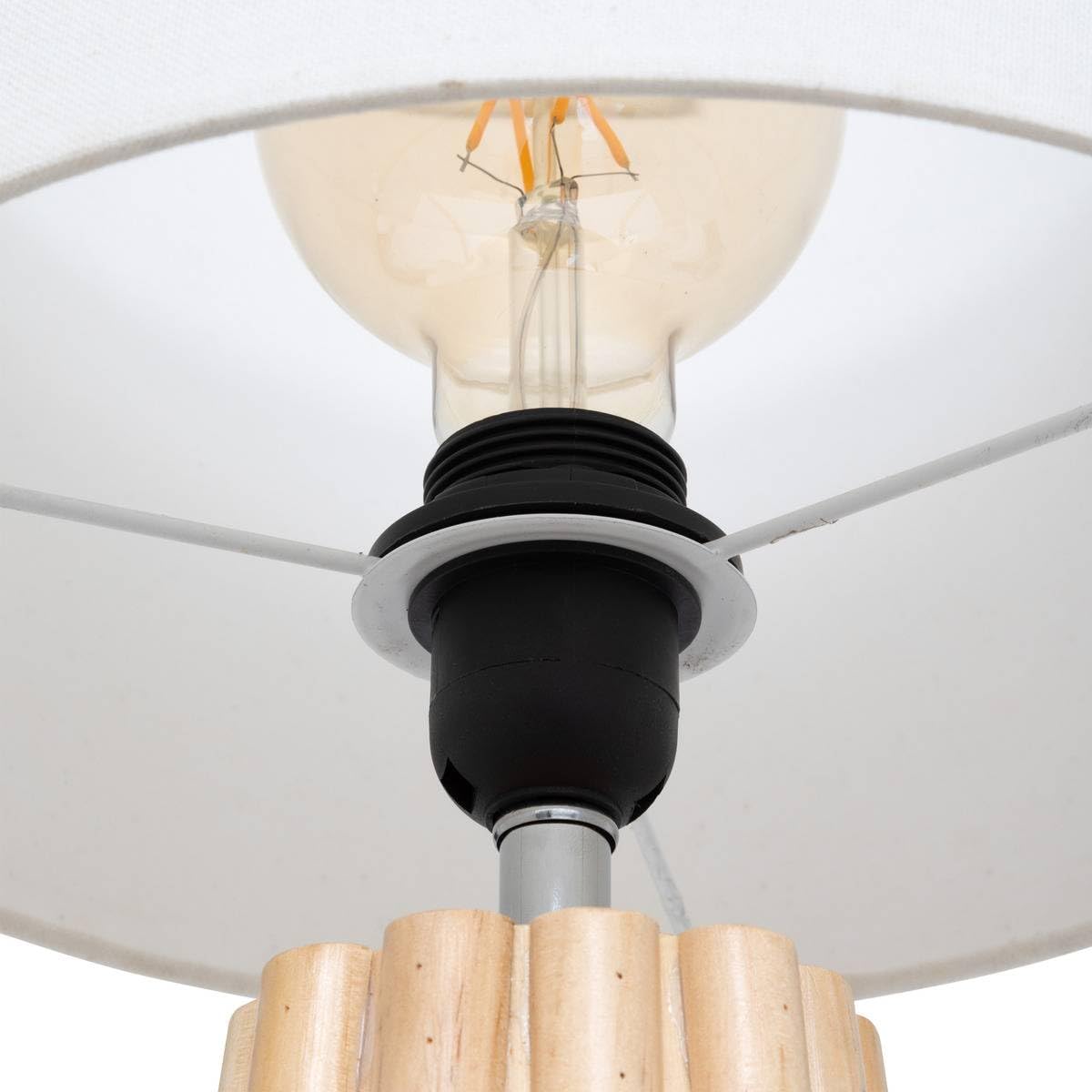 Atmosphera - Lampe à poser adon beige h53cm