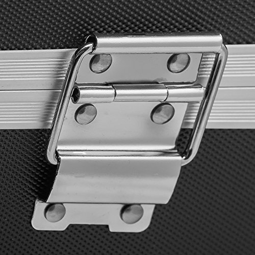 ANNDORA SHOPPING-WELTEN Aluminium-Rahmenkoffer Transport-Box, Koffer in Schwarz mit 82 Liter Volumen