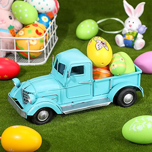 Chivao-1-Pcs-Easter-Vintage-Truck-Decor-Vintage-Farmhouse-Truck-Spring-Handmade-Easter-Decorations-for-Home-Table-Kitchen-Blue