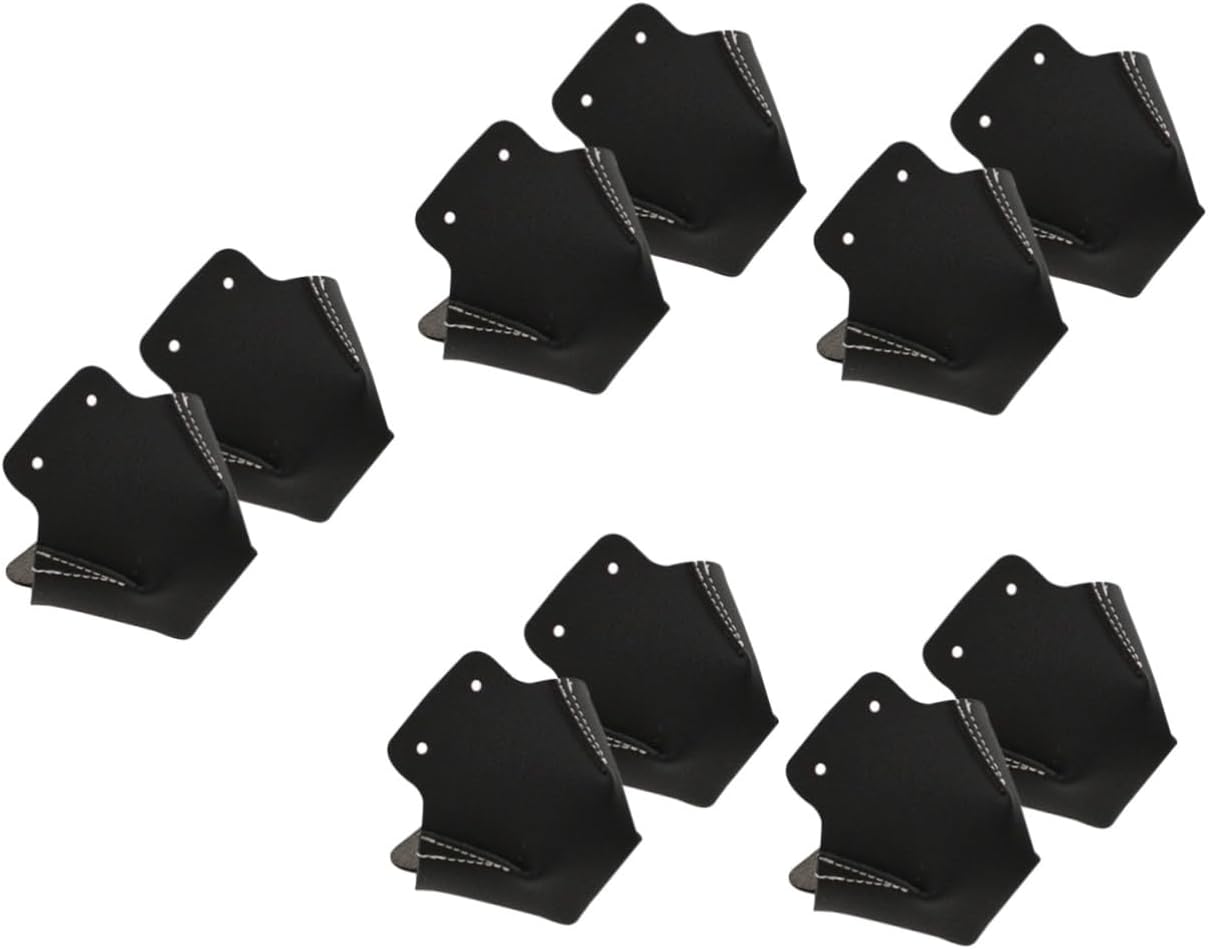 VANZACK 10pcs Professional Skates Toe Protectors Leather Toecaps for Skating Portable Toe Cover Ankle Protector