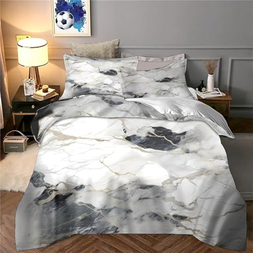 Housse de couette effet marbre pour relooker une chambre d'ado - 6