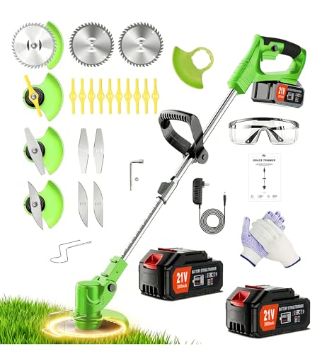 Weed Wacker Cordless 3-in-1 with Batteries & Blades