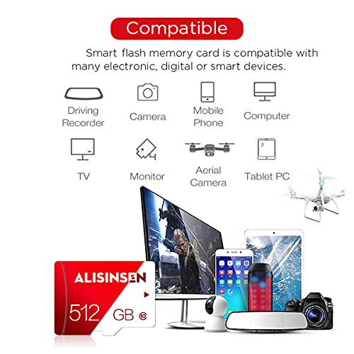 512Gb Memory Cards,Micro Sd Card 512Gb,Class 10 Tf Card 512Gb,High Speed With Sd Card Adapter For Android Smartphone Body Camera Tablets And Drones #TOP3