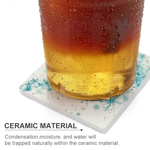 Dessous de verre flocons de neige en céramique pour embellir votre cuisine