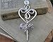 Celtic Heart Aluminum Shawl Pin, Sweater Brooch, Scarf Pin, Knitter Gift Handmade