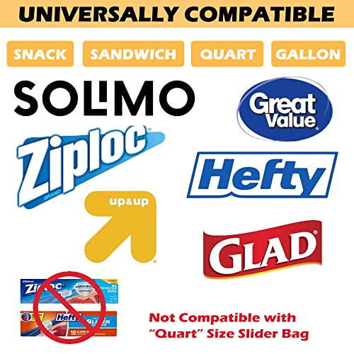 Prolee Ziplock Bag Organizer Bamboo For 4 Size Bags, Gallon, Quart, Sandwich & Snack, Food Storage Bag Organizer #TOP5