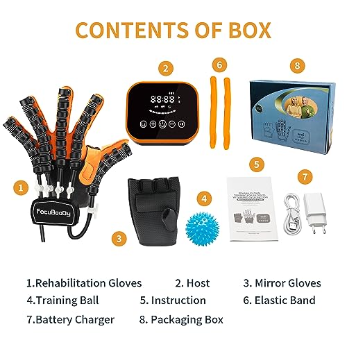 FocuBoody Rehabilitation Robot Gloves Equipment for Stroke Recovery, Hand Strength Exercise, and Adaptive Training Hemiplegic - Image 9