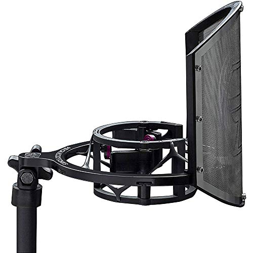 Image of Aston Microphones Origin Black Bundle Production Kit Pairing a Rock'n'Roll Black Version of Aston's Legendary Origin Microphone with The Swiftshield Pop Filter and Shock Mount Set