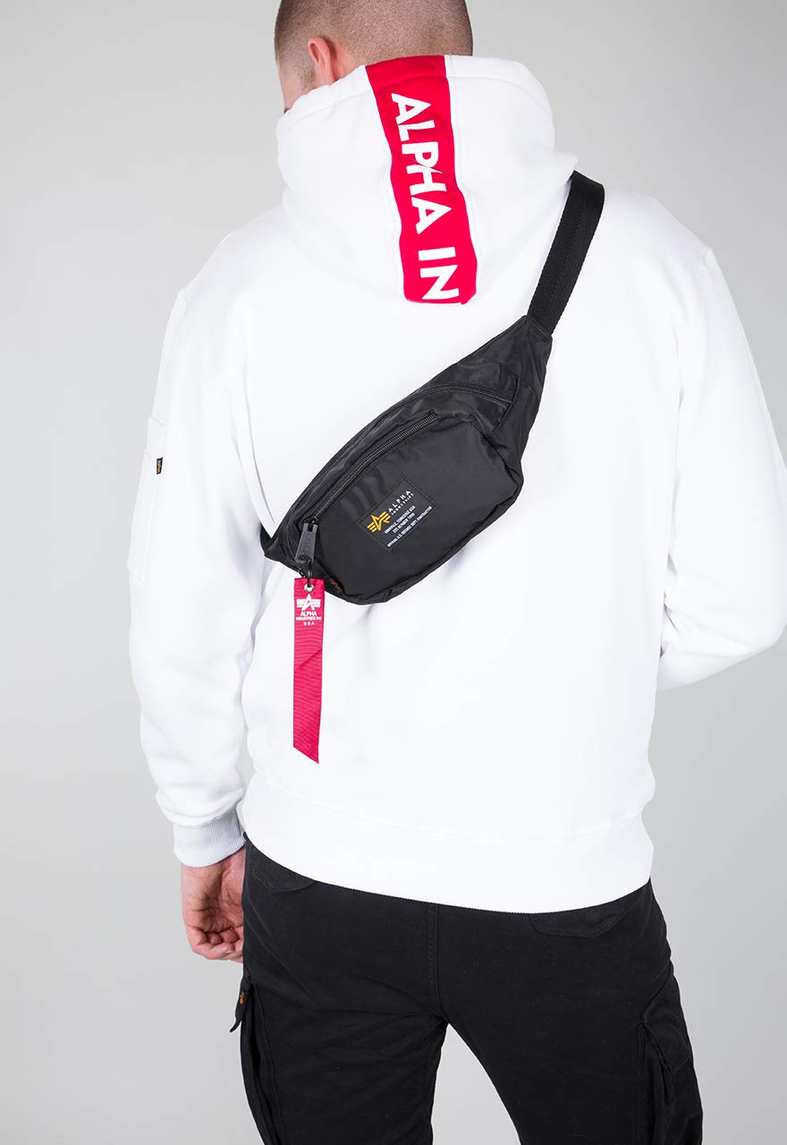 Alpha Industries Uniseks Crew Waist Bag Black One Size
