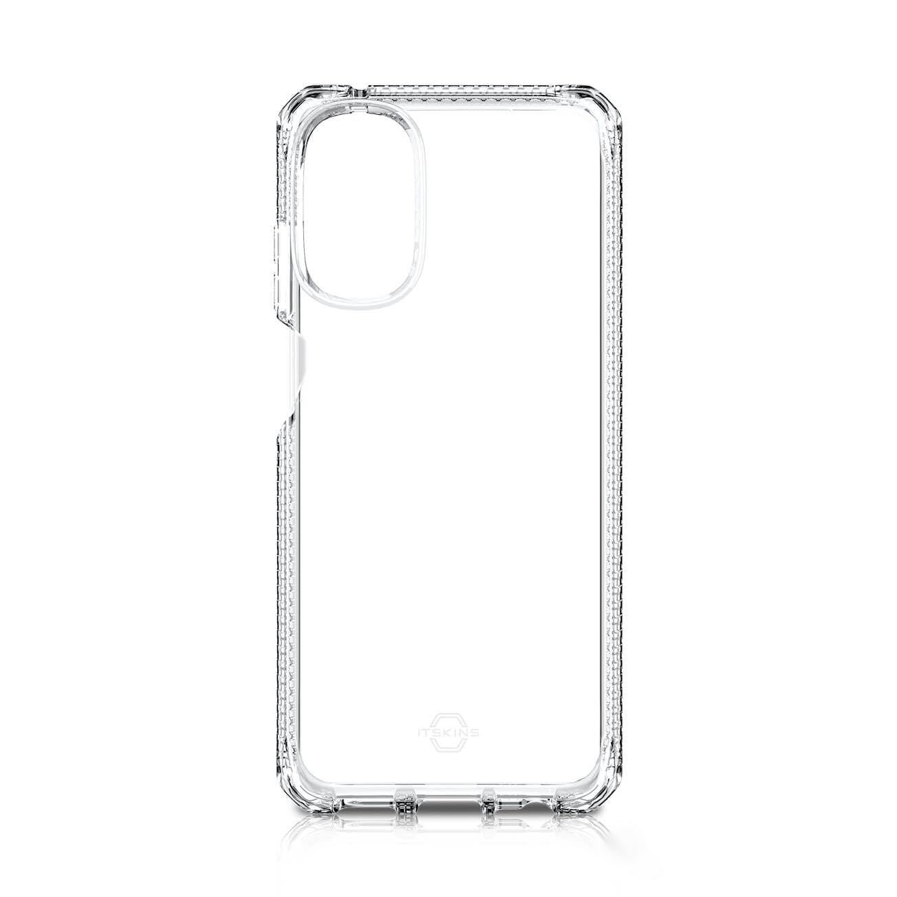 Itskins Spectrum // Clear Compatible with Moto G 5G (2022), Protective Phone Case, Slim Hybrid Case, Anti-Yellowing, and Heavy Duty Shockproof Cover, Military Phone Case - Transparent