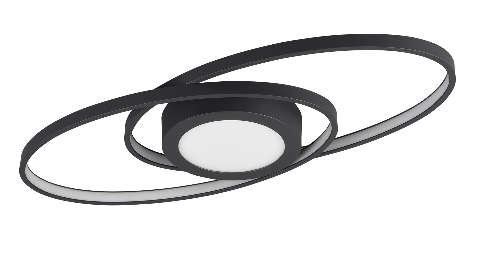 Reality Leuchten Jano Led Ceiling Light, Ø 31.5 Cm, 3,000 K, Black
