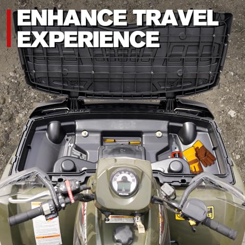 ATV Front Lower Storage Box for Sportsman, A & UTV PRO Front Rack Cargo Box for Polaris Sportsman 400 450 500 600 700 800 X2 2005-2010 Accessories, Replace OEM# 2203484 by Generic - Used condition - Image 5