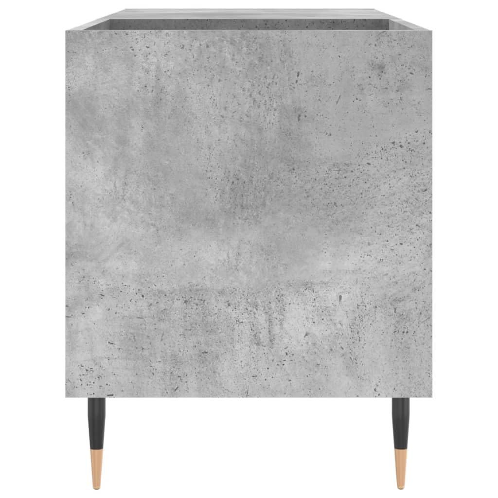 Armario de madera con patas de hierro para vinilo, LP, discos de vinilo, colección de música y medios, 85 x 38 x 48 cm