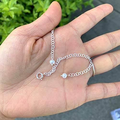 1Pc Adabele Authentic 925 Sterling Silver Chain Extender Strong Removable Adjustable 3 Inch Extension Pearl Bead For Necklace Anklet Bracelet Ss313-3 #TOP4