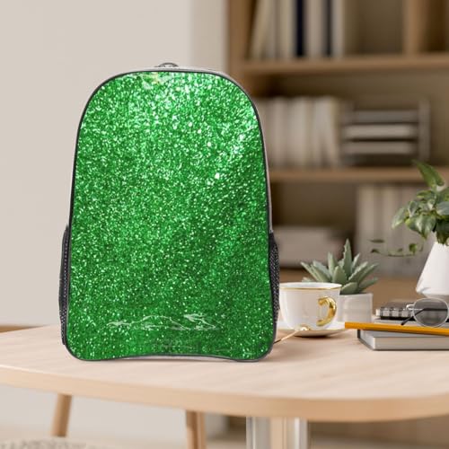 Sac à dos transparent vert grand format léger pour éviter les oublis