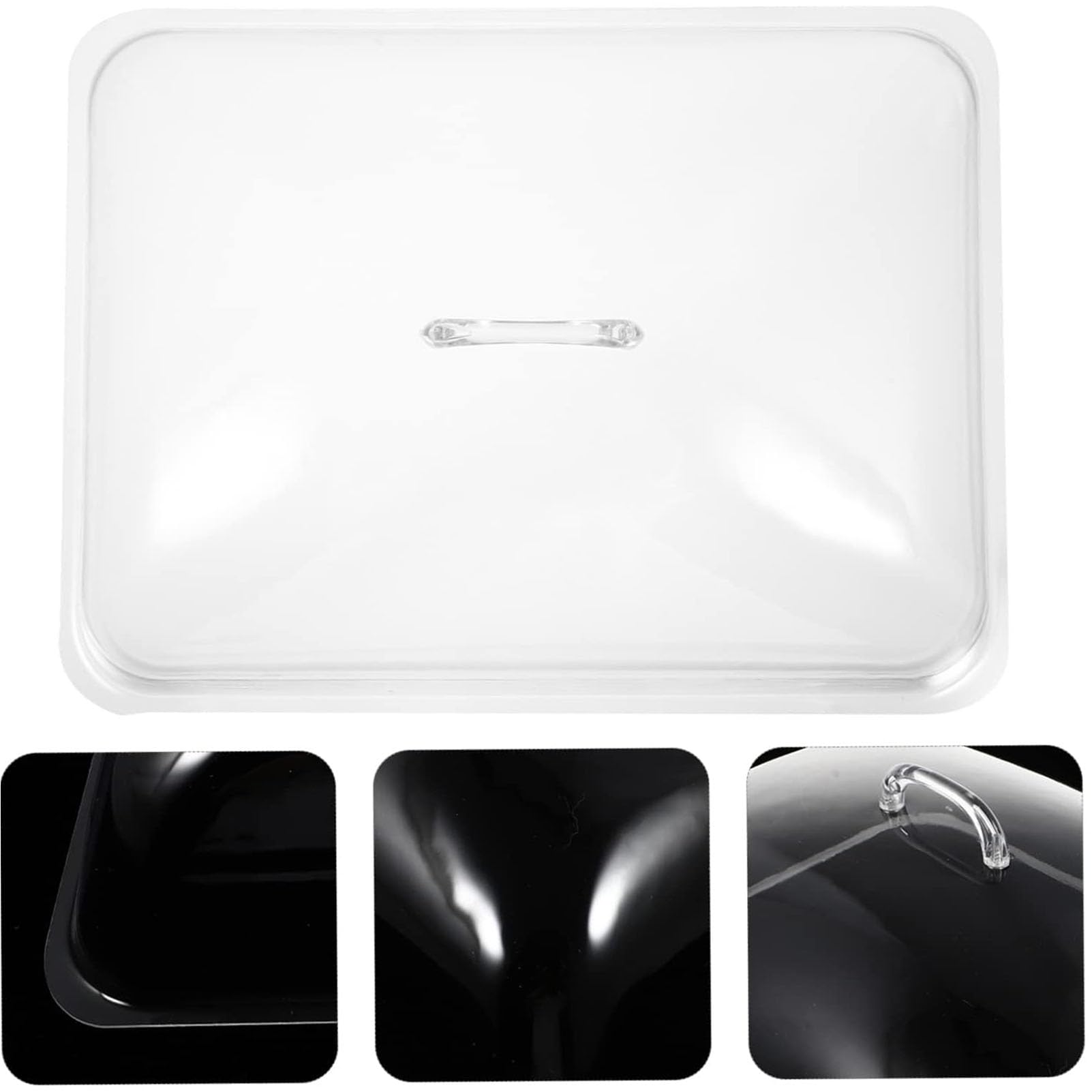 Pellicola trasparente antipolvere per alimenti, rotonda, 27,8 x 13,5 cm