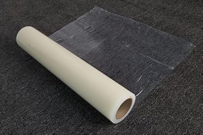 International Enviroguard Carpet Guard Floor Protective Film Roll | No Residue Water Based Adhesive Plastic | Maximum Protection for Home, Car and Commercial Carpet (36" x 200'')