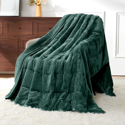 Photo of the Uttermara Weighted Blanket for Adults on a couch.